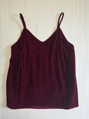 Lavender Field Maroon Tank Top M